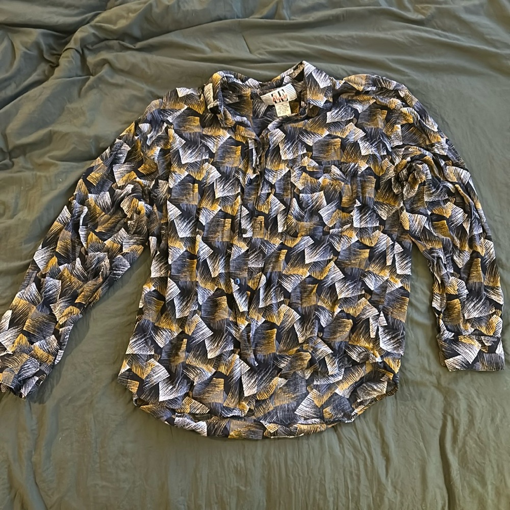 Vintage Patterned Button Down